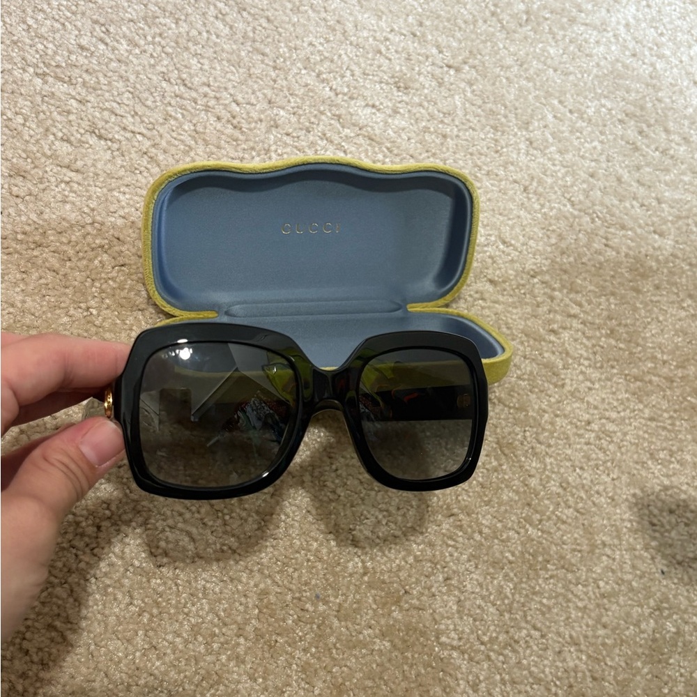 Gucci Black Square Sunglasses